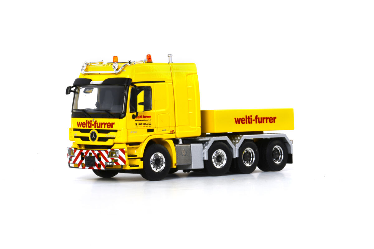 Conrad Welti Furrer Mercedes Benz Arocs SLT Heavy Duty Trailer メルセデス ベンツ  アクトロス 建設重機 - ミニカー