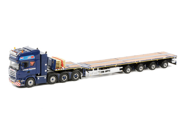 Ocean; Scania R T 8x4 Telesteptrailer | WSI Models