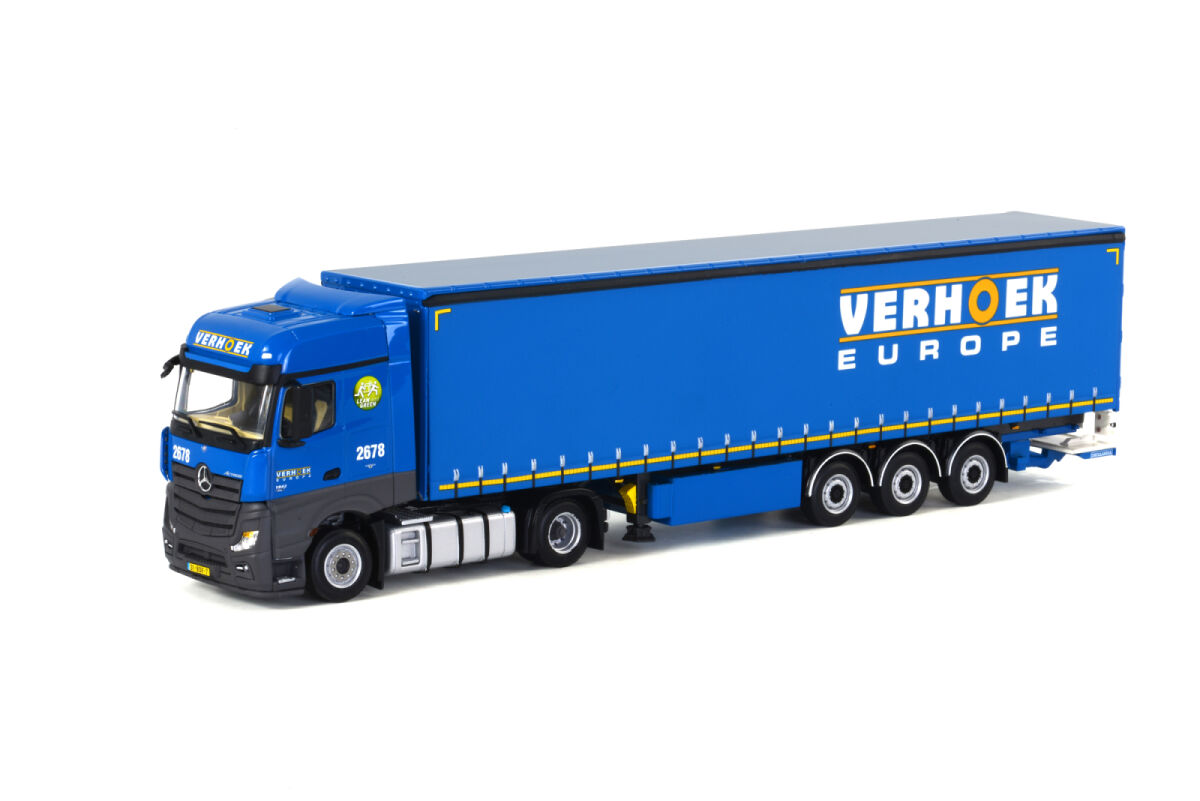 Verhoek; MB Actros MP4 Curtainside | WSI Models